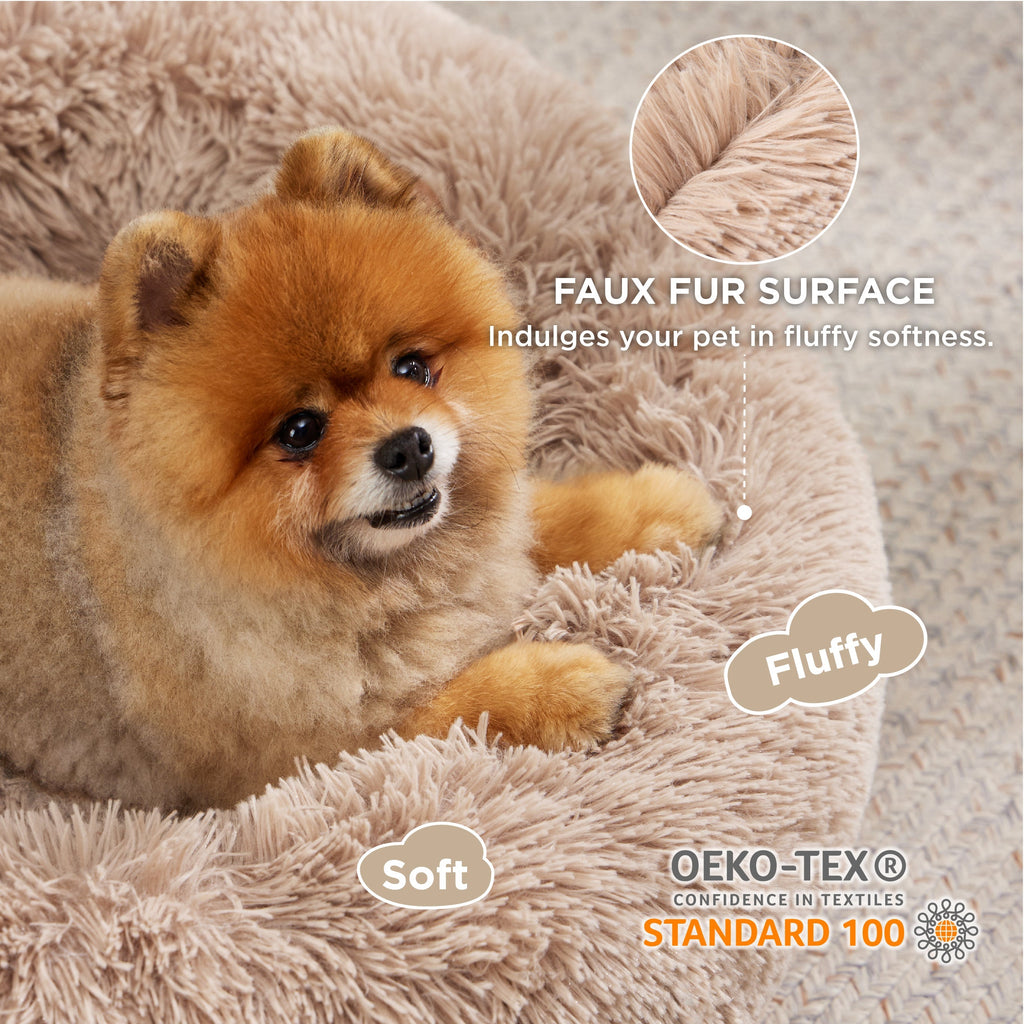 Calming Donut Bed for Dogs and Cats