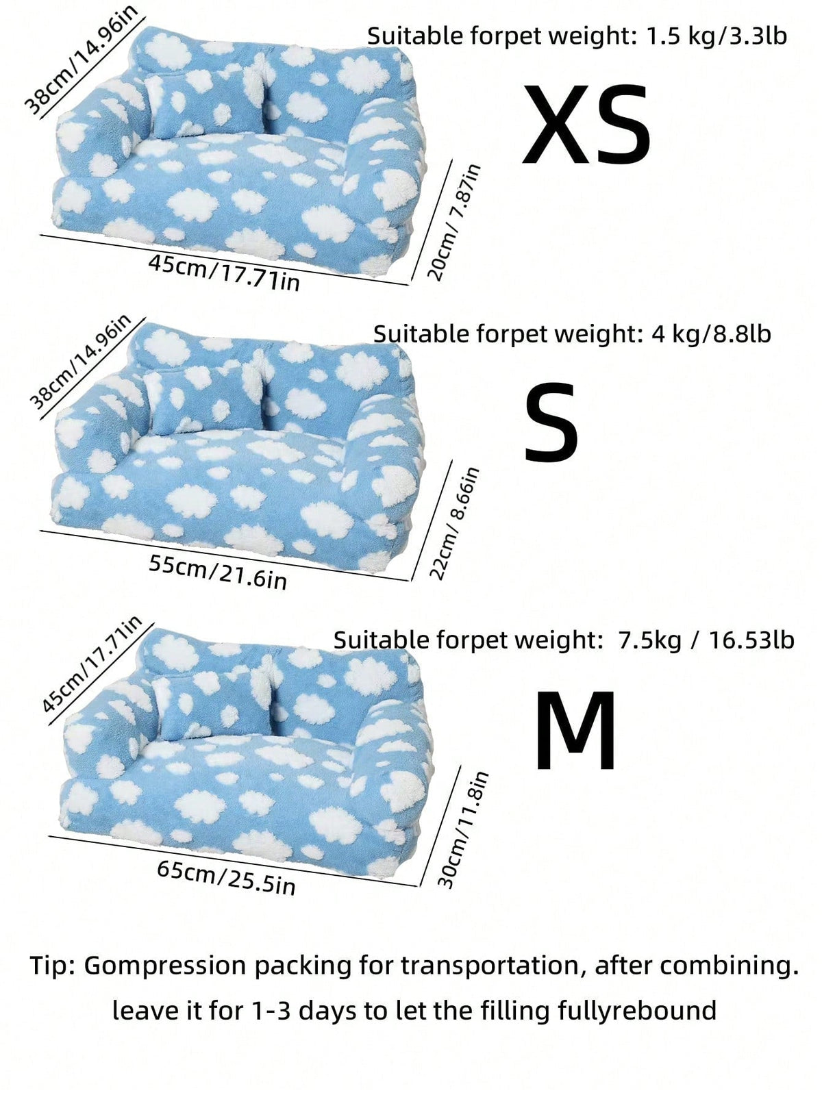 Washable All Season Pet Cat/Dog Sofa Bed, Pet Nest/Sleeping Bed For Cats And Dogs