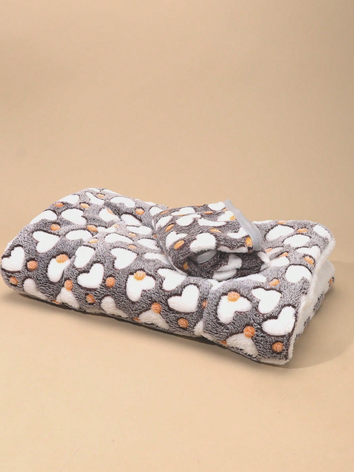 1pc Polyester Star & Heart Breathable Washable Thick Pet Bed Mat For Medium-Small Cats & Dogs, All Seasons (Teddy/Bichon Frise)