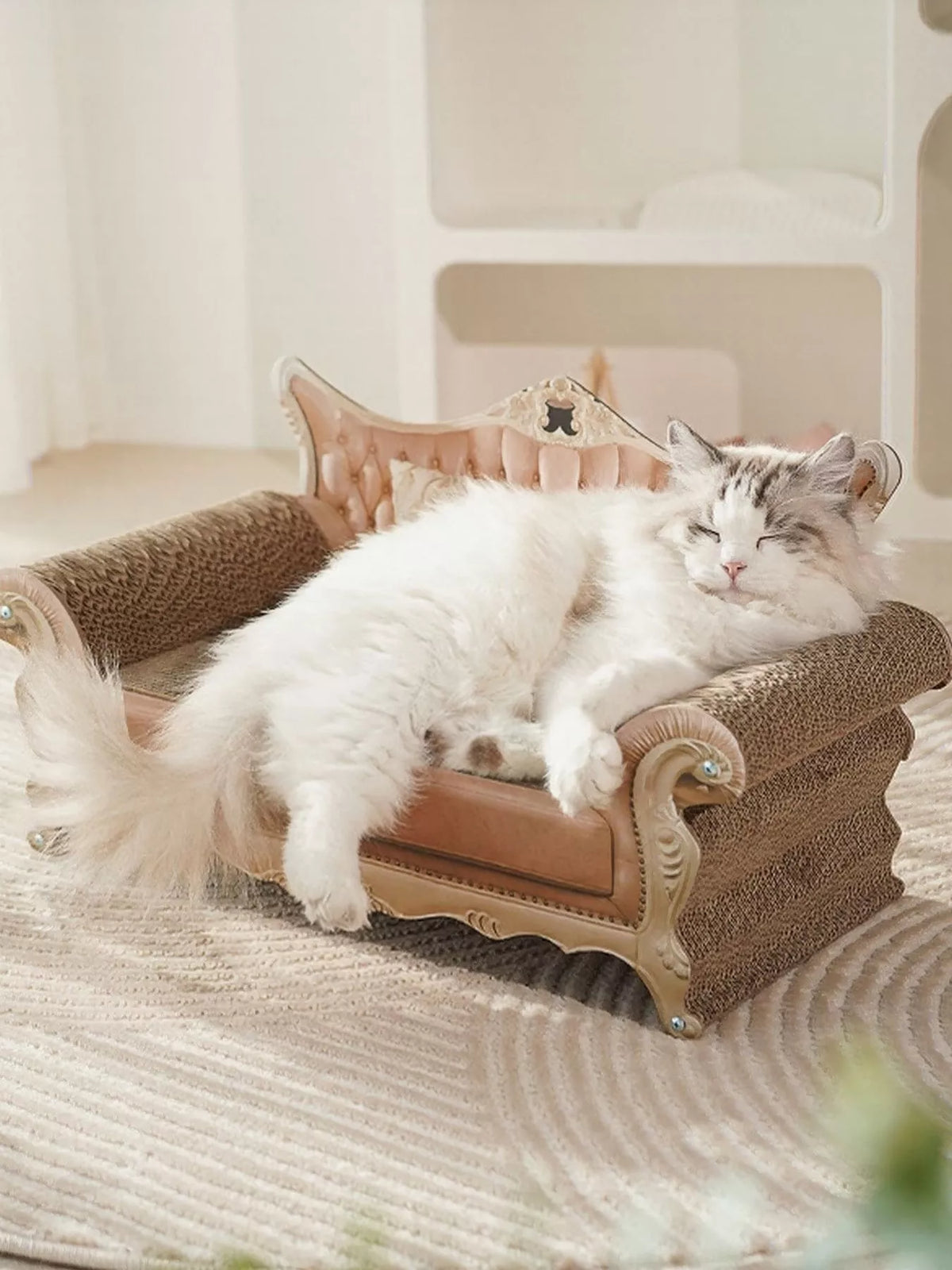 Retro Wear-Resistant Cat Scratcher Lounge