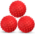 Apasiri Dog Balls Squeaky Dog Toys for Large Dogs Dog Toys for Aggressive Chewers Tough Spiky Dog Ball Dog Ball Floatable Rubber Pet Toys for Medium Breed Pack of 3