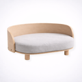 Velvet Pet Sofa Bed – Solid Beech Wood Frame